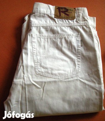 Férfi világos színű vászon lenvászon,nadrág,48-méret!/45