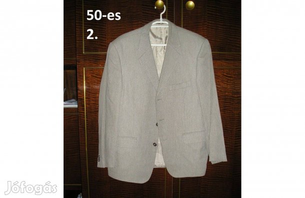 Férfi világos zakó 50-es