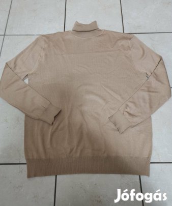 Férfi világosbarna garbó pulóver Új, XXL