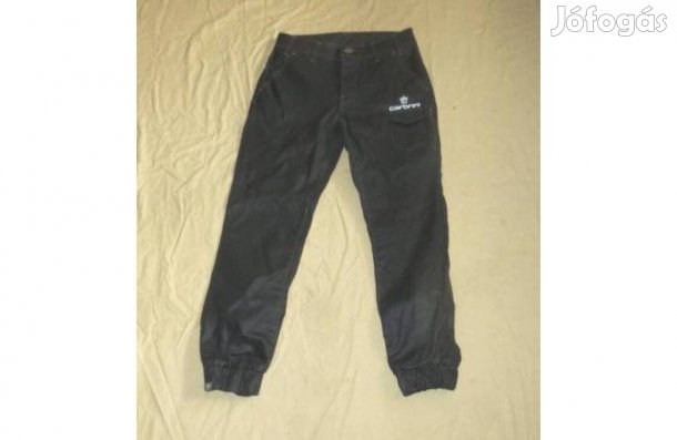 Férfi vizlepergetős bőrhatású nadrág db:80 cm Carbibrini gumis alj h: