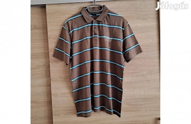 Férfi xl-es pamut póló ingpóló rövid ujjú XL