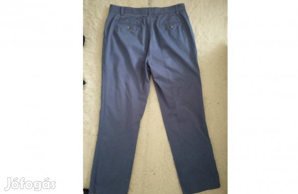 Férfinadrág, pamut anyagú,kék színű Cotton Traiders chino,34-es méret
