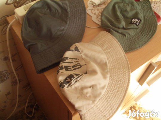 Férfisapka-halászsapka 3 db(új, L-es méret)