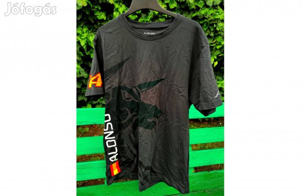 Fernando Alonso Mclaren Honda Forma1 szürke póló (XL)