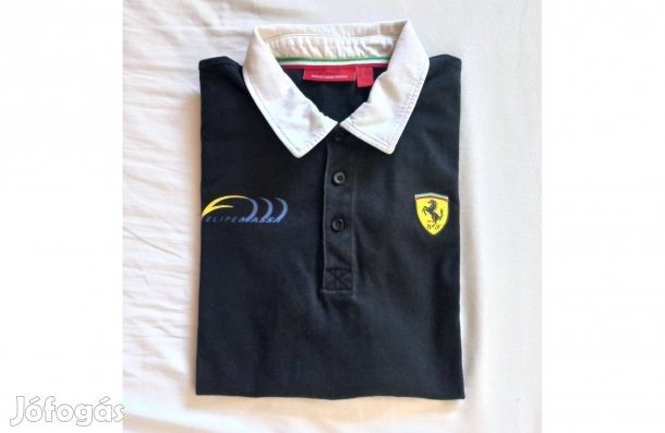 Ferrari F1 férfi galléros póló (M-es)