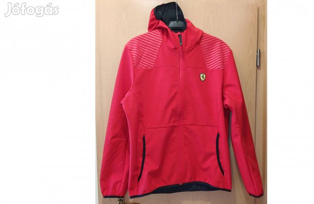 Ferrari piros kapucnis dzseki (L-es)