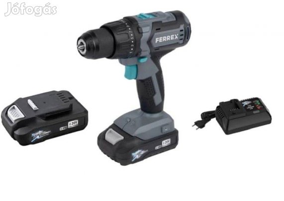 Ferrex 20-V akkus csavarbehajtó (kefe nélküli) Akkumlátorral-Töltővel-