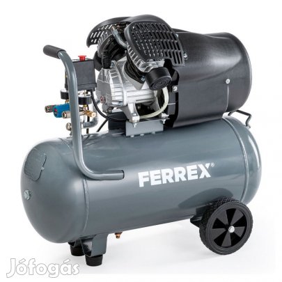 Ferrex DZK412 Kompresszor 50L kéthengeres 10bár!