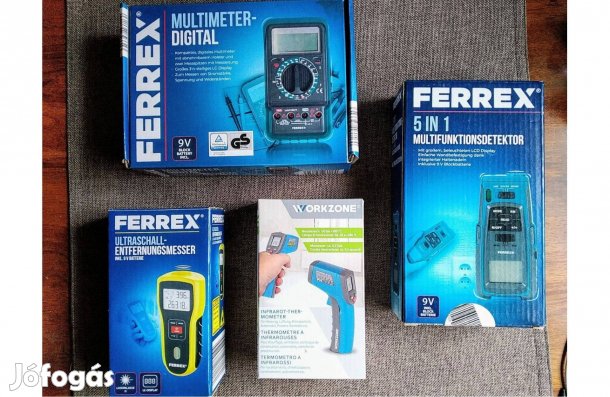 Ferrex Digitális nedvességmérő,Új Vagy Multifunkciós vakolat alatti