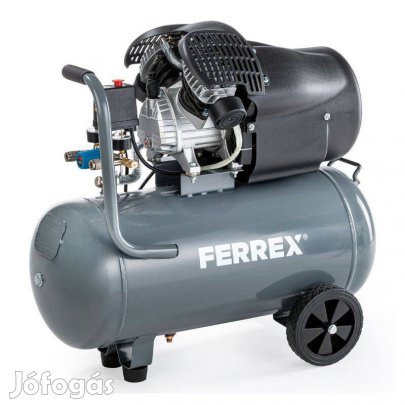 Ferrex Dzk412 Kompresszor 50L kéthengeres 10bár!Garanciával!