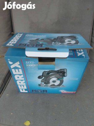 Ferrex akkus kézi körfűrész kefe nélküli motorral