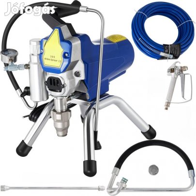 Festékszóró pisztoly Airless csendes motorral 2200W, tömlő 15m, 207bar