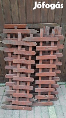 Festett, fa léckerítés