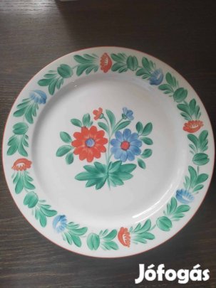 Festett fali dísztányér 24 cm átmérőjű 