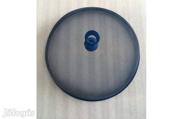 Festett fém, kék hálós ételvédő, ételtakaró háló, búra