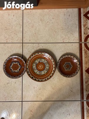 Festett kerámia dísztányérok!