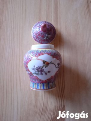 Festett kínai porcelán Tégely Gyűjtőknek!