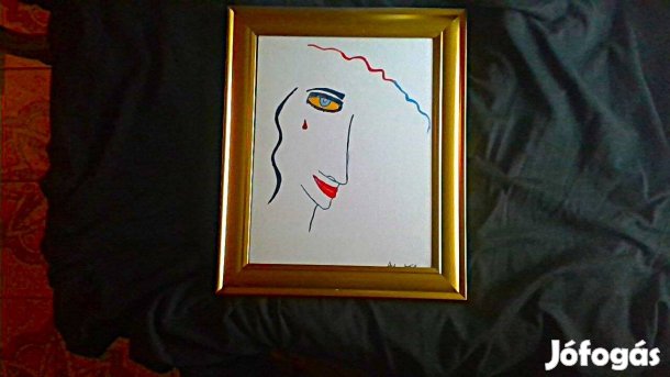 Festmény Arcél Festő:Andrasek T