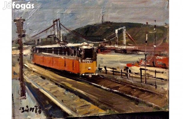 Festmény - Budapest részlet