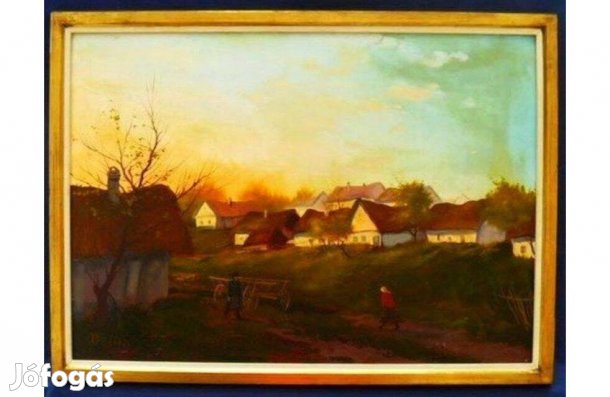 Festmény - Deák B. Ferenc - Délutáni fények - Szignózot