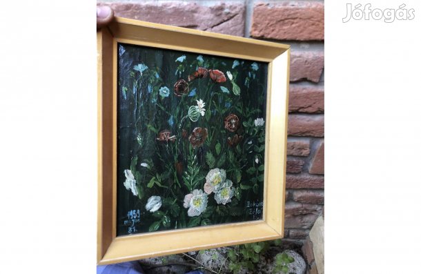 Festmény az 1960-as évekből 26*23 cm,vászonkép 15000 Ft