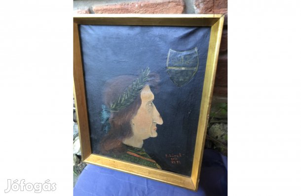 Festmény az 1960-as évekből 32*38 cm 18000 Ft