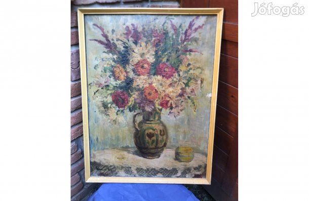 Festmény az 1960-as évekből ,szignózott kép ,63 " 83 cm 20000 Ft