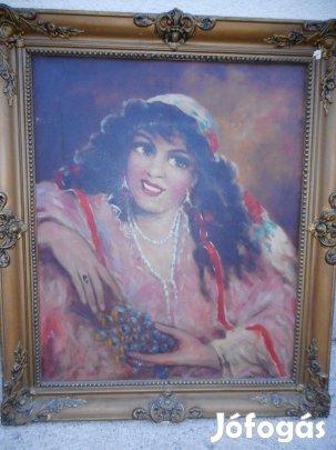 Festmény barokk keretben