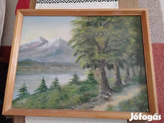 Festmény eladó KS monogrammal 61 cm * 48 cm -es