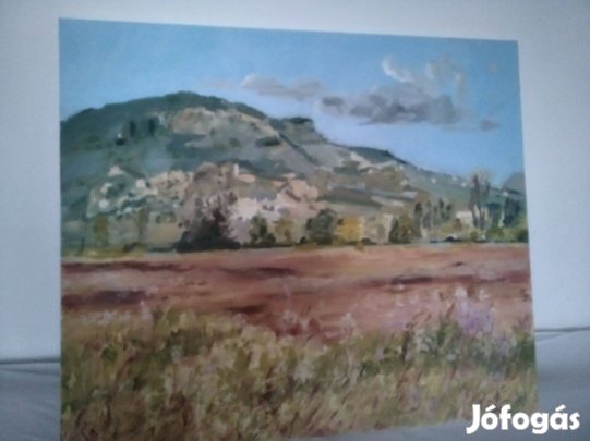 Festmények: Badacsony Balaton tájkép