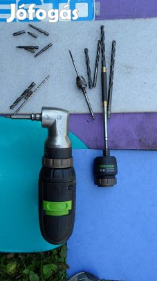 Festool derékszög csavarozó gipszkarton fémház adapter fúrófej + bitek