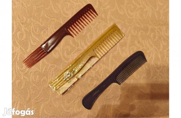 Fésű műanyag 3 db