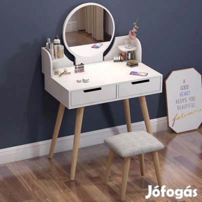 Fésülködőasztal öltözőasztal sminkasztal 72 x 40 x 80 cm BC-05