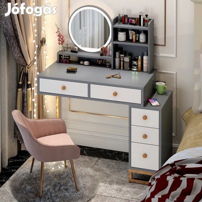 Fésülködőasztal sminkasztal szürke BC FUR-2503-G