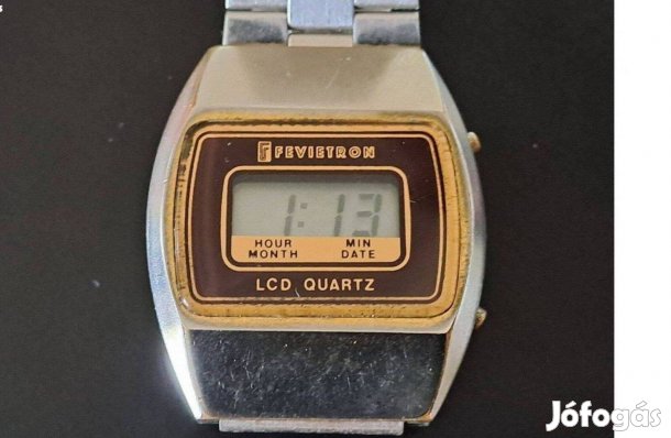 Fevietrom retro LCD kijelzős karóra