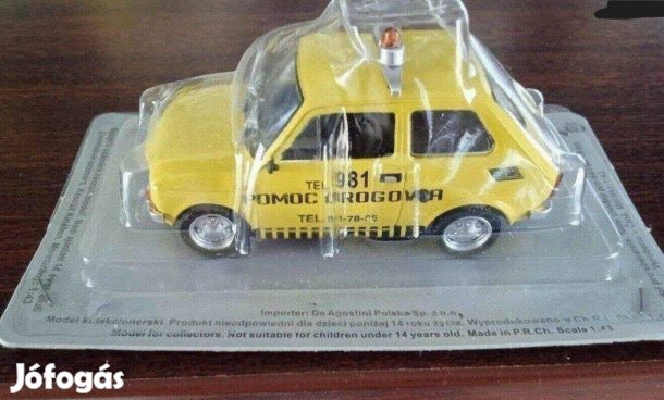 Fiat 126p pomoc "kultowe" DEA kisauto modell 1/43 Eladó