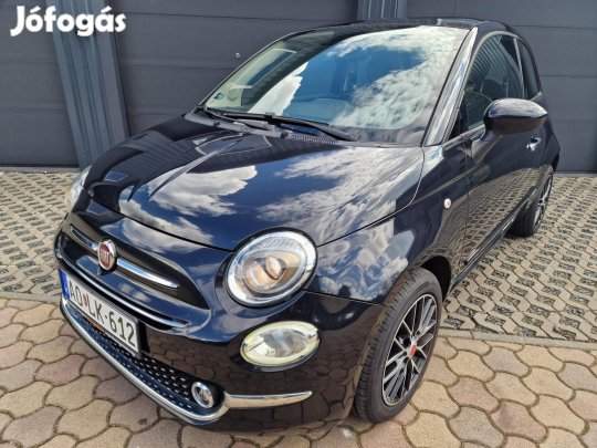 Fiat 500 1.2 8V Lounge Gyönyörű Lakkfekete.Üveg...