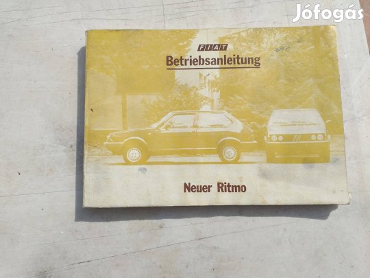 Fiat Ritmo, német nyelvű gépkönyv eladó