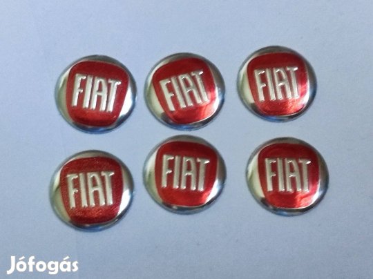 Fiat autó kulcs távirányító piros embléma 15 mm-es
