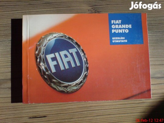 Fiat grande punto kezelési könyv