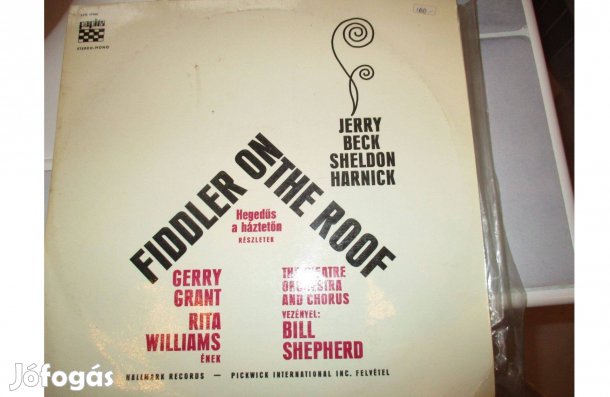 Fiddler on the roof Hegedűs a háztetőn bakelit hanglemez eladó