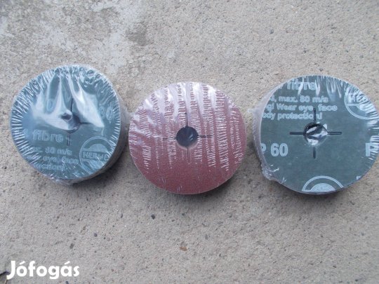 Fiertárcsa 115 mm-es, P 60, 80-as szemcsével, gumitányérhoz