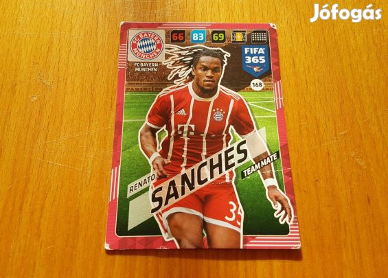 Fifa 365 2017/18 Panini 168 FC Bayern München Renato Sanches kártya