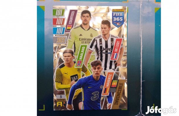 Fifa 365 2022 Adrenalyn Invincible kártya