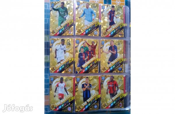 Fifa 365 2024 Top Master és 60 speciális focis kártya nagy fémdobozban
