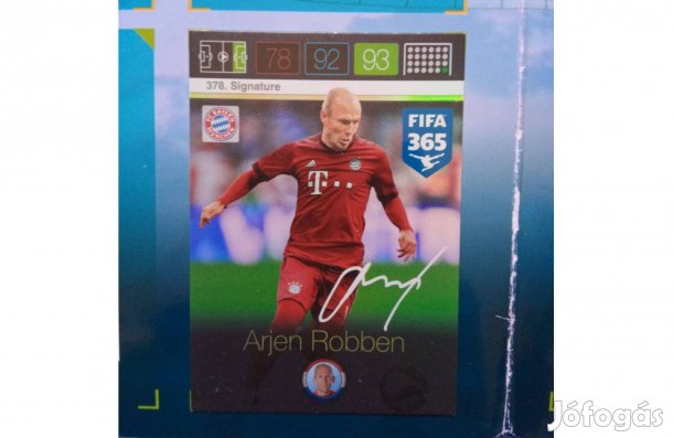 Fifa 365 Adrenalyn Robben Signature focis kártya