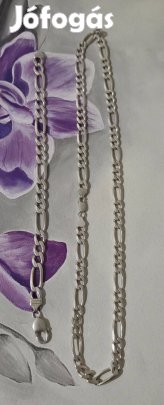 Figaro 925 , ezüst karkötő +nyaklánc szett. 83 gramm összesen , a karl