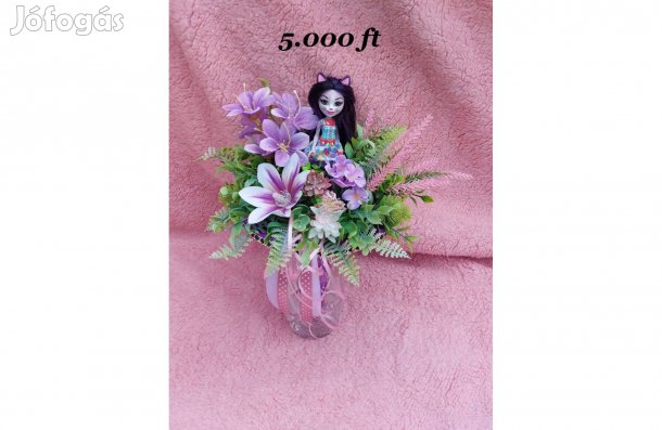 Figurás ballagási csokor kislánynak. 8