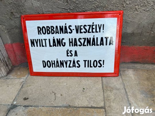 Figyelmeztető tábla eladó