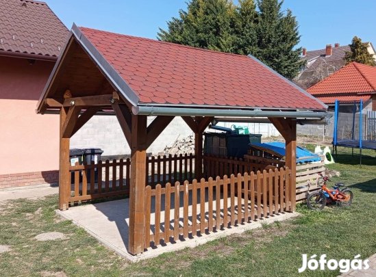 Filagória,szanetli,kerti kiülő,autó beálló